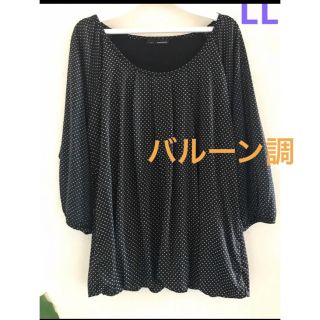 未使用品☆ トップス  ブラウス ドット柄　LL(シャツ/ブラウス(長袖/七分))