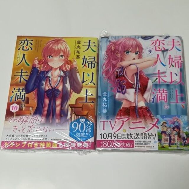 漫画版　夫婦以上、恋人未満。　9巻・10巻セット　新品未開封　初版 エンタメ/ホビーの漫画(青年漫画)の商品写真