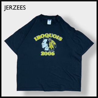 ジャージーズ(JERZEES)の【JERZEES】高校 ロゴ プリント Tシャツ バックプリント XL US古着(Tシャツ/カットソー(半袖/袖なし))