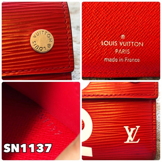 LOUIS VUITTON(ルイヴィトン)の★ルイヴィトン★シュプリーム★三つ折り財布/チェーンウォレット/エピ/Supre レディースのファッション小物(財布)の商品写真