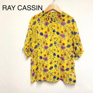 レイカズン(RayCassin)のレイカズン／トップス シフォントップス 花柄(カットソー(半袖/袖なし))