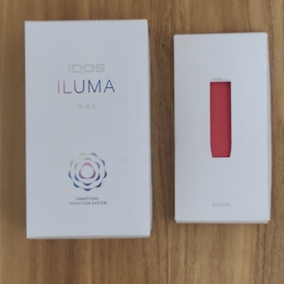 アイコス(IQOS)の製品登録未登録品！IQOSイルマワン　ブルー　純正品ピンクのスリーブ付き(タバコグッズ)