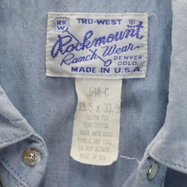 【希少】Rockmount ロックマウント シャツ Made in USA