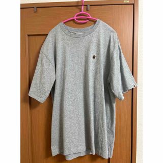 【即完売】アベイシングエイプ　ワンポイントロゴ　グレー　Tシャツ　XL