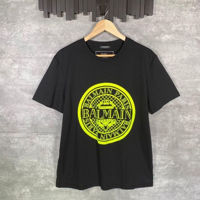 正規未使用 BALMAIN バルマン ロゴ ベースボール Tシャツ