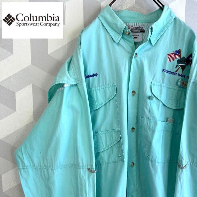 Columbia - 【コロンビア PFG】2way サイズL フィッシングシャツ 半袖