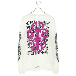 クロムハーツ  DAGGER EYE CHART L/S バック英字ダガープリント長袖カットソー  メンズ XL