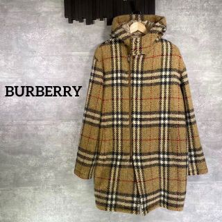 バーバリー(BURBERRY)の『BURBERRY』バーバリー (50) ウールロングコート ノバチェック(ステンカラーコート)