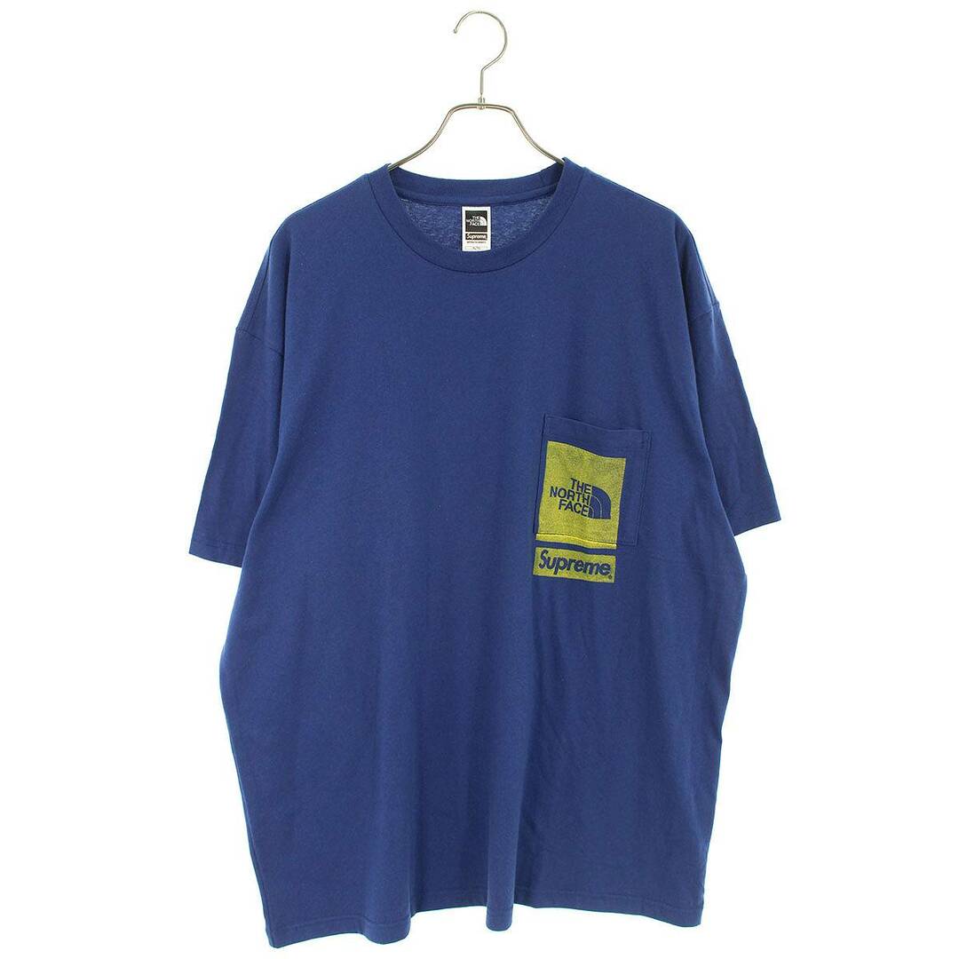 シュプリーム ×ノースフェイス THE NORTH FACE  23SS  NT0239I Printed Pocket Tee プリンテッドポケットTシャツ メンズ XL