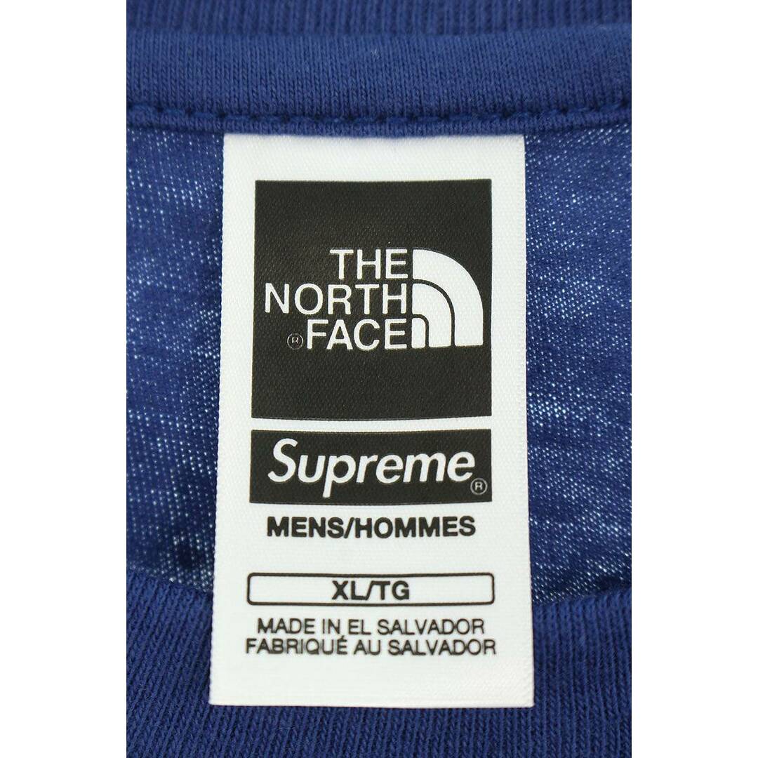 シュプリーム ×ノースフェイス THE NORTH FACE  23SS  NT0239I Printed Pocket Tee プリンテッドポケットTシャツ メンズ XL