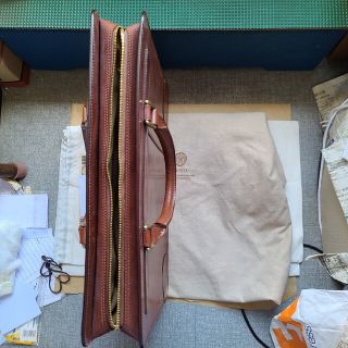 交渉歓迎 ガンゾ ganzo ブライドルレザー ブリーフケース ワイルド