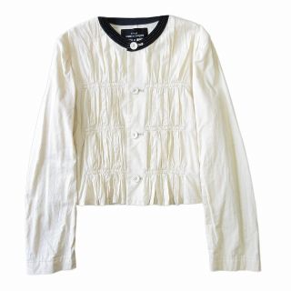 Gucci - GUCCIグッチブローチ付きベロアジャケット ブラック 美品 38の