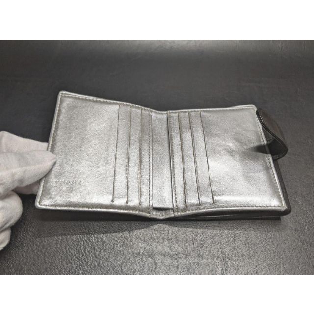CHANEL - 【超美品】シャネル財布 折財布 二折財布 カメリア
