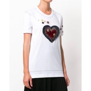 ドルチェアンドガッバーナ(DOLCE&GABBANA)のDOLCE & GABBANA ハートブローチTシャツ(Tシャツ/カットソー(半袖/袖なし))