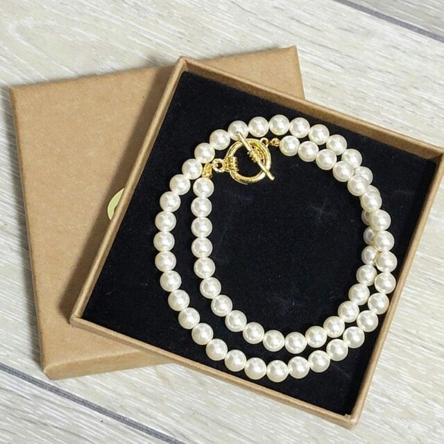 ete(エテ)のカリーヌパリ　caline paris　パールネックレス レディースのアクセサリー(ネックレス)の商品写真