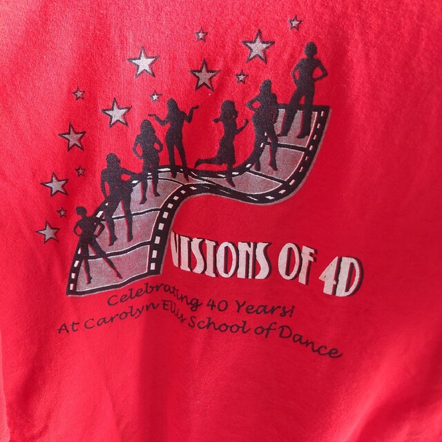 GILDAN(ギルタン)のGILDAN　Tシャツ Visions Of 4D レッド　ギルダン メンズのトップス(Tシャツ/カットソー(半袖/袖なし))の商品写真