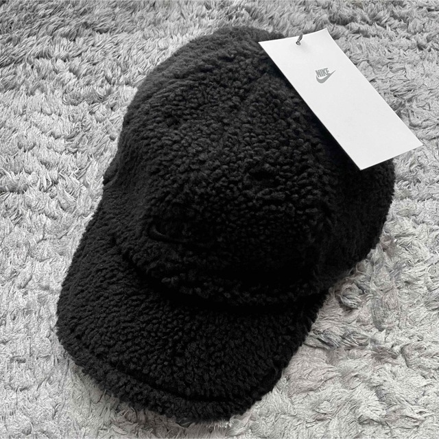 NIKE ナイキ キャップ 帽子 フリース ブラック 黒 フリーサイズ 新品！送料込！の通販 by ST ｜ナイキならラクマ
