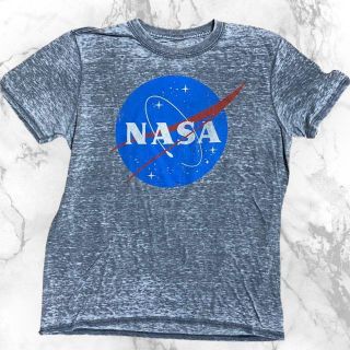 S992 古着 FIFTHSUN  グレー ナサ　NASA ロゴ　宇宙 Tシャツ(Tシャツ/カットソー(半袖/袖なし))