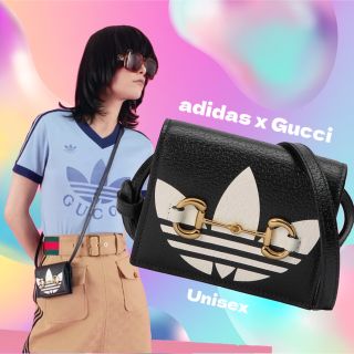【美品】adidas x Gucci ホースビット付き 財布 カードケース