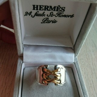 エルメス(Hermes)のﾌﾚﾝﾂｪ購入ダブルコルセットk18コンビ💍(リング(指輪))
