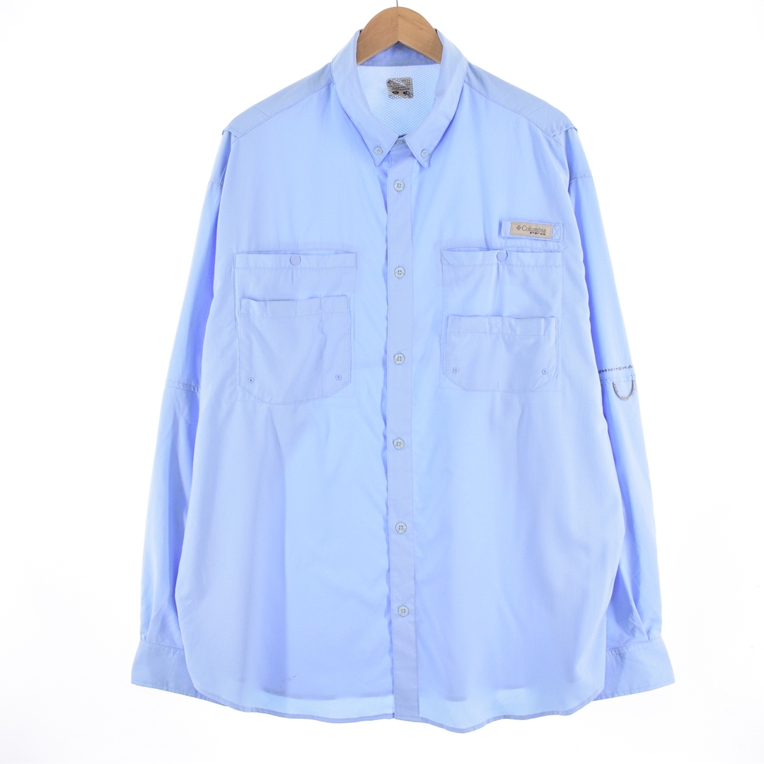 コロンビア Columbia PFG 長袖 ボタンダウン フィッシングシャツ メンズXL /eaa335573