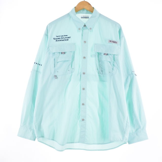 コロンビア Columbia PFG 長袖 ボタンダウン フィッシングシャツ メンズXL /eaa335559