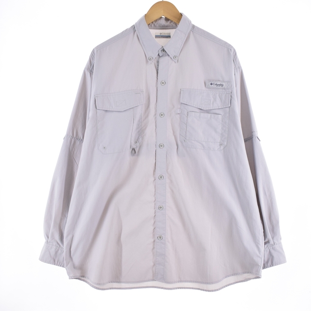 コロンビア Columbia PFG 長袖 ボタンダウン フィッシングシャツ メンズXL /eaa335563