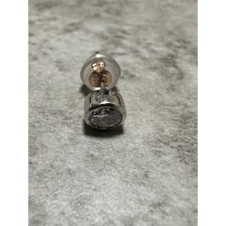 プラチナ ピアス ダイヤ 0.2ct　宝石鑑別書付 片耳用(ピアス(片耳用))