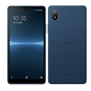 エクスペリア(Xperia)のXperia Ace III ブルー au SOG08 SIMフリー 新品(スマートフォン本体)