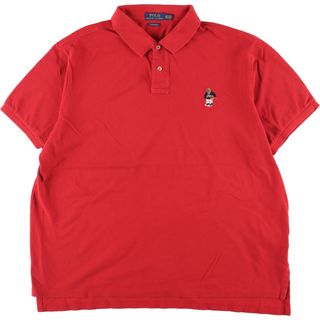 ラルフローレン(Ralph Lauren)の古着 ラルフローレン Ralph Lauren POLO RALPH LAUREN CUSTOM FIT 半袖 ポロシャツ メンズXL /eaa334886(ポロシャツ)