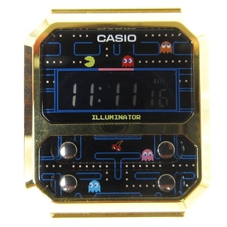 CASIO - カシオ 美品 パックマン コラボ 腕時計 デジタル クオーツ 黒 ■SM1