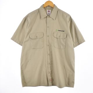 ディッキーズ(Dickies)の古着 ディッキーズ Dickies 半袖 ワークシャツ メンズXL /eaa331325(シャツ)