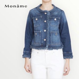 【新品未使用】Moname  フリンジ クルーネックデニムジャケット(Gジャン/デニムジャケット)