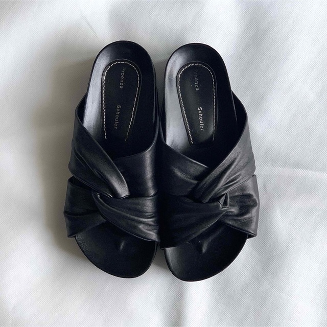 Proenza Schouler 37 クロスバンドサンダル 厚底 - サンダル