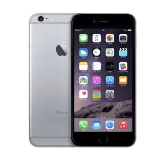 アイフォーン(iPhone)のacアダプター付 iPhone6 Plus spacegray 64 GB au(スマートフォン本体)