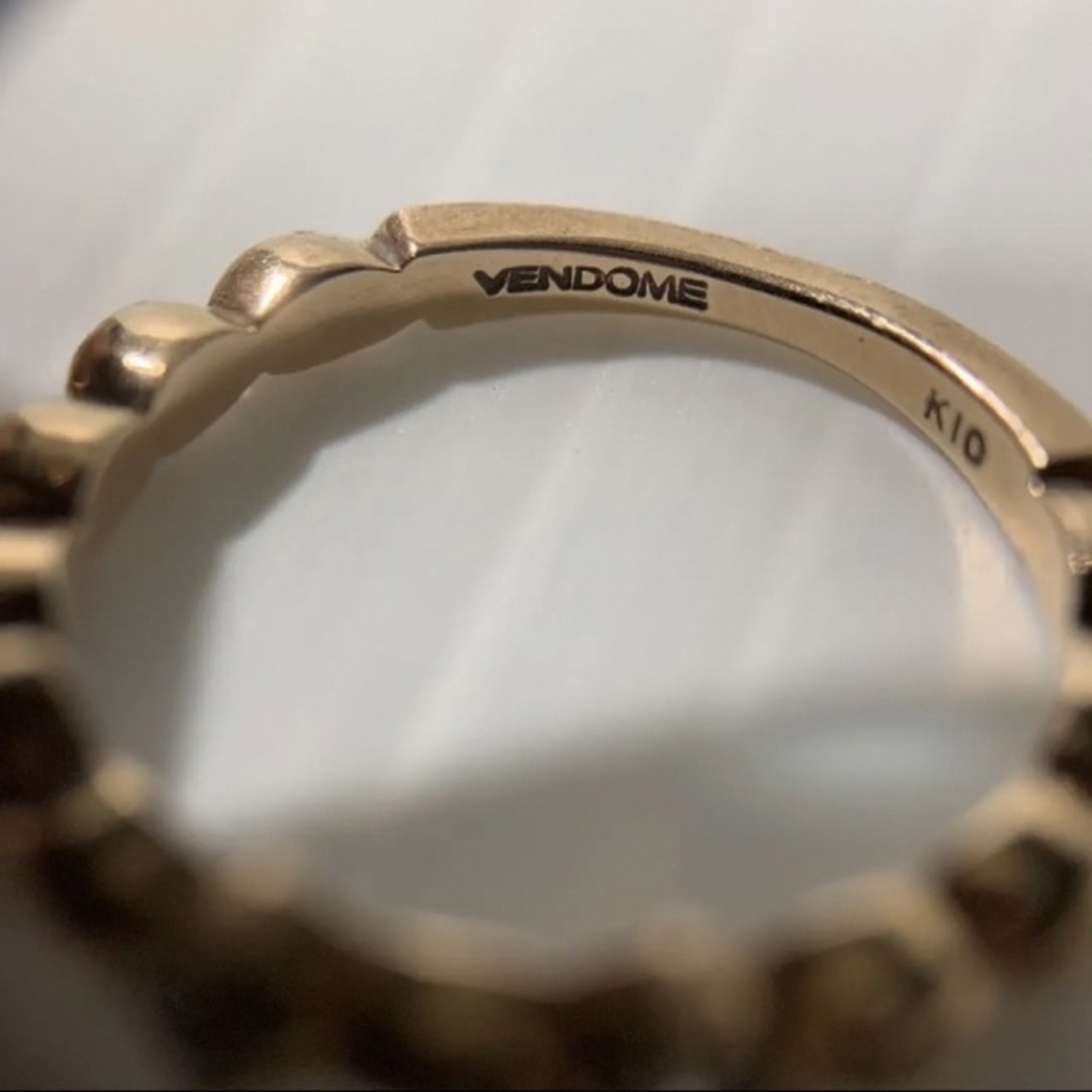 Vendome Aoyama(ヴァンドームアオヤマ)の送料込み！ヴァンドーム青山　指輪  10金 ゴールド  サイズ9号 レディースのアクセサリー(リング(指輪))の商品写真