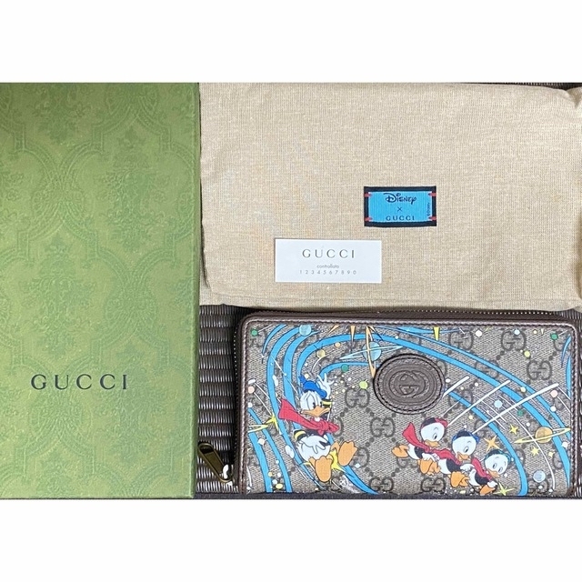Gucci(グッチ)の新品・未使用【GUCCI 】ディズニーコラボ　ドナルド　長財布 レディースのファッション小物(財布)の商品写真