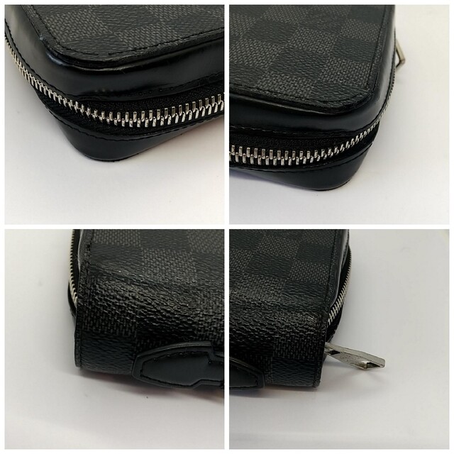 【美品】ルイヴィトン ダミエ グラフィット ジッピーxl 長財布 クラッチバッグ