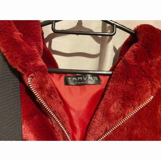 TRAVAS TOKYO - travas tokyo Drip Logo Faux Fur ファーパーカーの ...