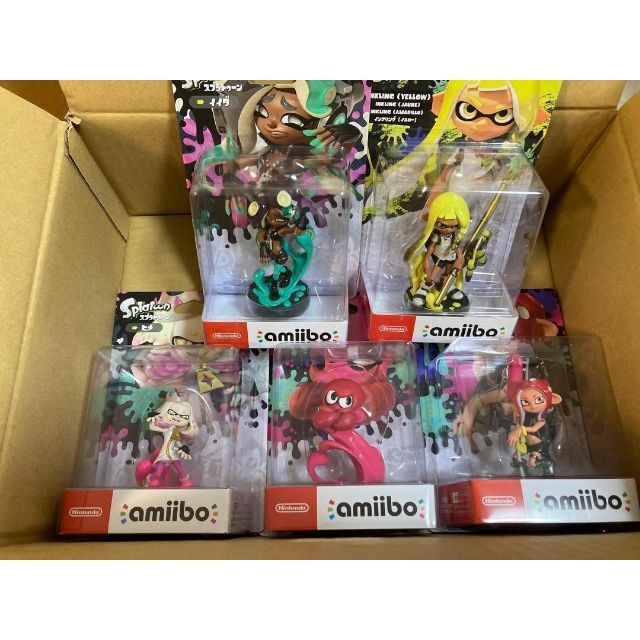 amiibo ヒメ　イイダ　タコ　タコガール　インクリングイエロー