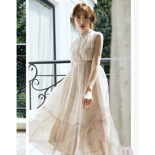 Tulip Chiffon Long Dress