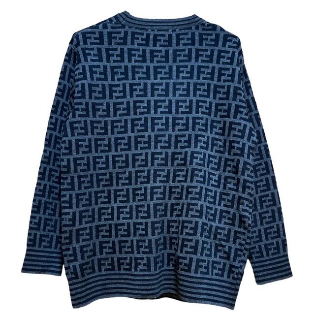 90s FENDI フェンディ ズッカ柄 カーディガン | vrealitybolivia.com