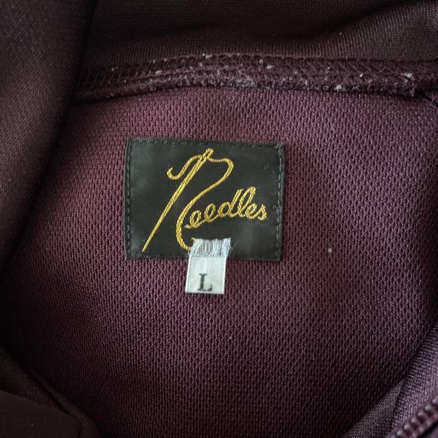 トラックジャケット L ボルドー ターコイズブルー needles ニードルズ-