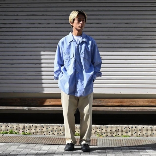 BEAMS(ビームス)のBELL STAMP WEAR FLAPPU CCHINO Beige M メンズのパンツ(チノパン)の商品写真