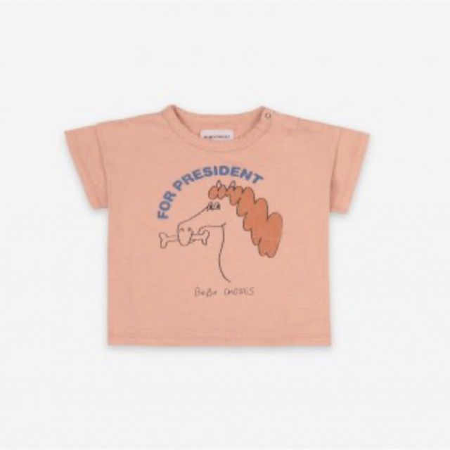 こども ビームス(コドモビームス)のbobochoses  ボボチョース　馬　Tシャツ　80  12-18M キッズ/ベビー/マタニティのベビー服(~85cm)(Ｔシャツ)の商品写真