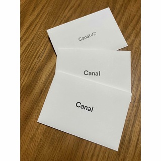 カナルヨンドシー(canal４℃)の●封筒　3枚　canal(ラッピング/包装)