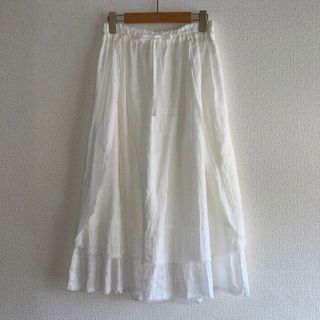 ネストローブ(nest Robe)のnest Robe  ネストローブ　リネンギャザースカート(ロングスカート)