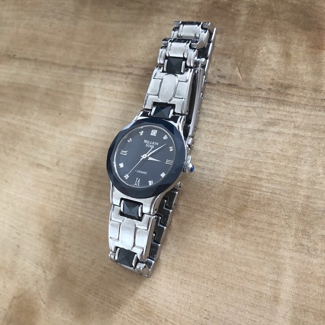 million star ceramic 腕時計　アンティーク　ダイヤモンド レディースのファッション小物(腕時計)の商品写真