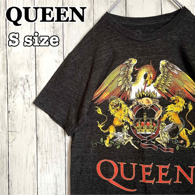 Queen - QUEEN クイーン バンドtシャツ S クルーネック ビッグプリント