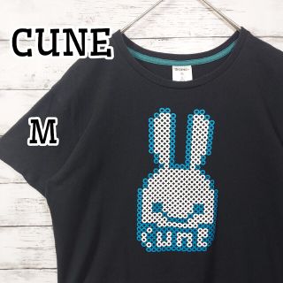 キューン(CUNE)のCUNE　キューン　ビーズ　ロゴ　半袖Tシャツ　M(Tシャツ/カットソー(半袖/袖なし))